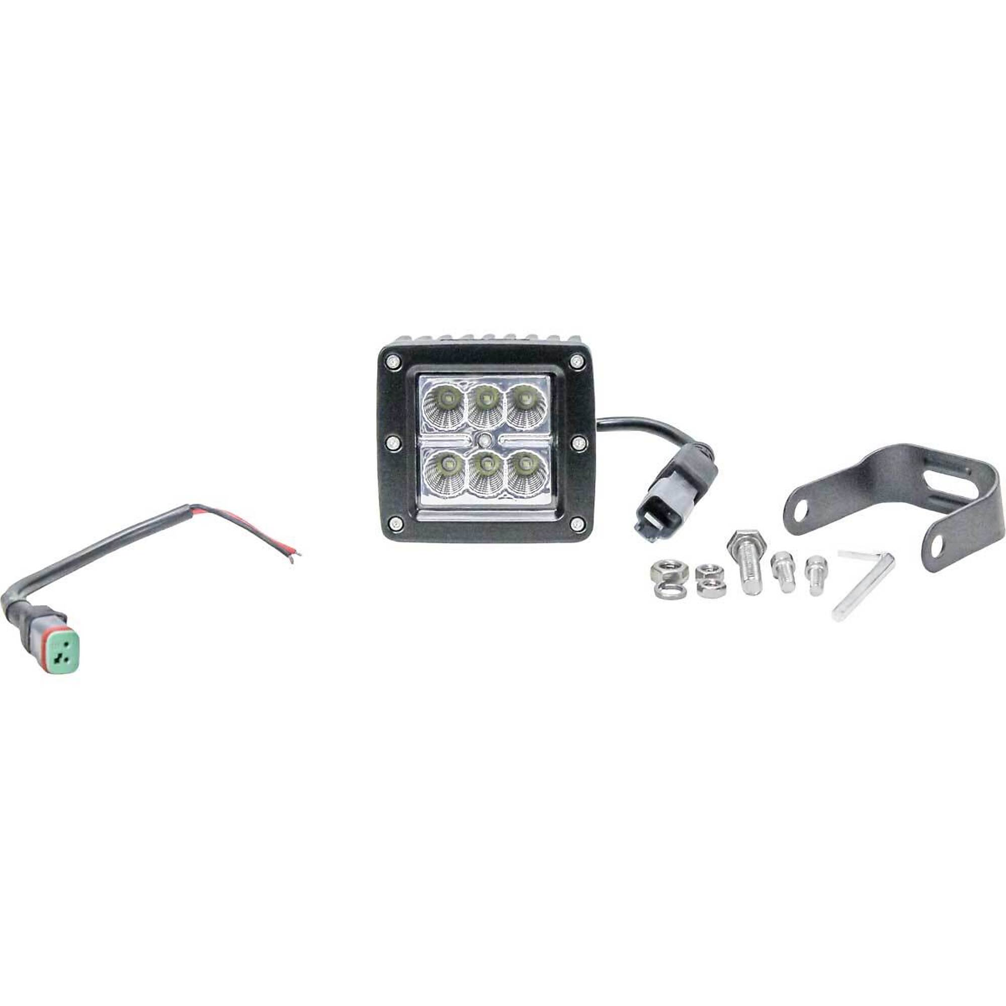 Tiger Lights LED Flood Light - 3.23in. x 2.95in., 1350 Lumens, Rectangular, Clear Lens, Polycarbonate, Model# TL205F